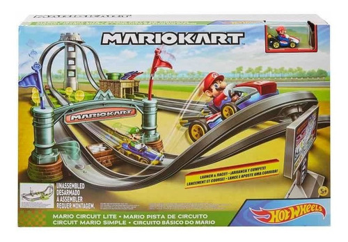 Hot Wheels, Mario Kart Pista De Circuito, Original Mattel