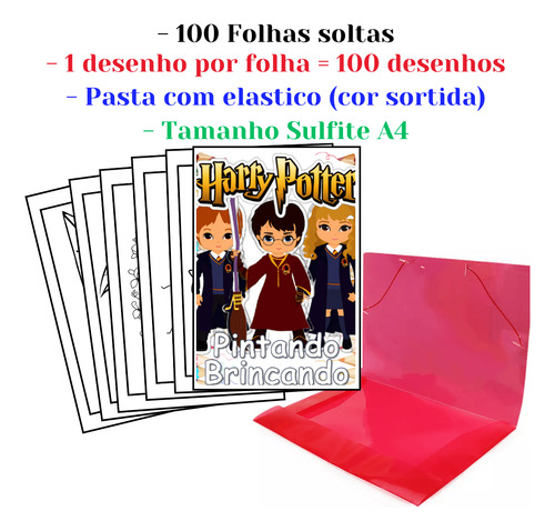 100 Dibujos Para Pintar Y Colorear Harry Potter Folha