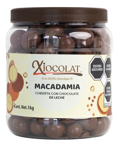 Xiocolat Macadamia Chocolate De Leche (2 Vitroleros)