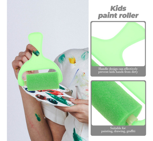 Rodillos De Pintura Tipo Esponja Brayers, Juego De 4 Rollos