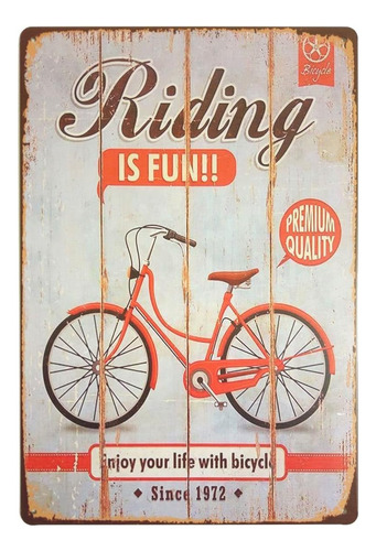 Erlood Riding Is Fun Enjoy Your Life With Bicycle Retro Vint