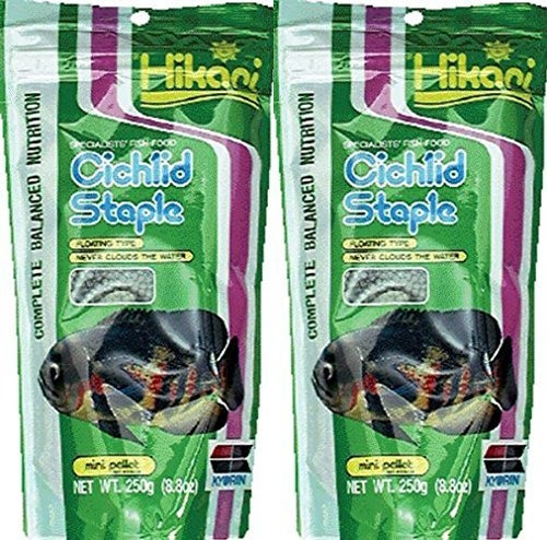 Hikari Cichlids Staple Pellet Fish Food Set De 2 Tamaño: Min