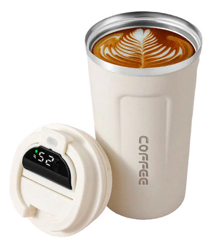 Vaso Termo Termico Digital Para Cafe Acero Inoxidable 510 Ml