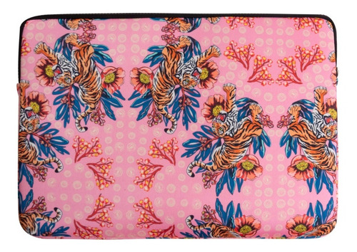 Imagen 3 de 5 de Funda Porta Notebook 13 Tigre Japones