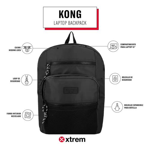 Mochila Notebook Xtrem Kong 5xt Negro 15