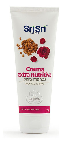 Crema Extra Nutritiva Manos Sri Sri® Rosa Y Almendras 100g