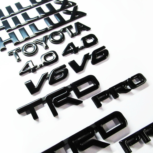 Emblemas Toyota Hilux V6 4.0 Trd Pro Y Trd Off Road Pega 3m