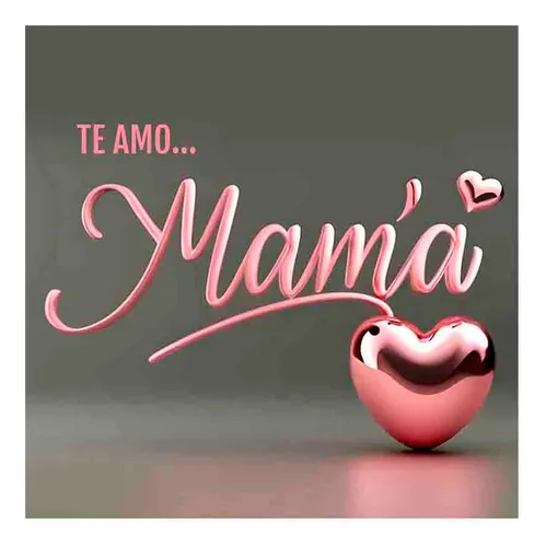 Cartel Letrero Te Amo Mamá Día Madre Lona Fiesta Evento Cm8p