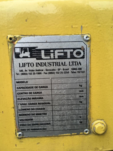 Empilhadeira Lifto/toyota