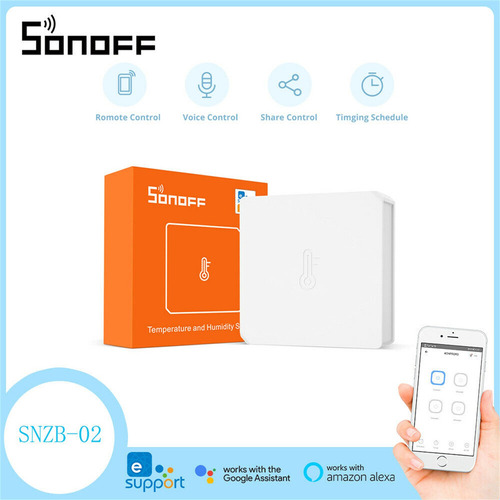 Sensor Inteligente De Temperatura Y Humedad Sonoff Snzb 02 Z