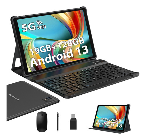 Powmus Tablet Android 13, Tableta De 10.1 Pulgadas Con 19 Gb