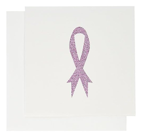 Glitter Pink Ribbon Breast Cancer Awareness - Greeting ...