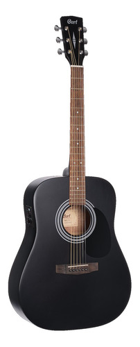 Guitarra Electro Acústica Cort Ad-810e Negro Con Funda