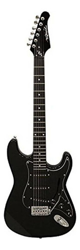 Guitarra eléctrica Sawtooth ES Series ES de sycamore black with black con diapasón de palo de rosa