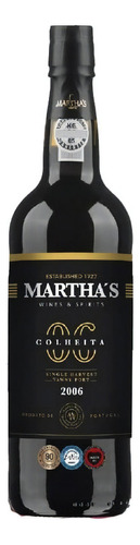 Vinho Martha's Colheita Porto 2006 Com Caixa 750 Ml