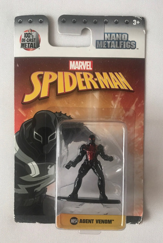 Agent Venom Mv54 Marvel Spiderman Nano Metalfigs 4.5cms Ruz (Usado)