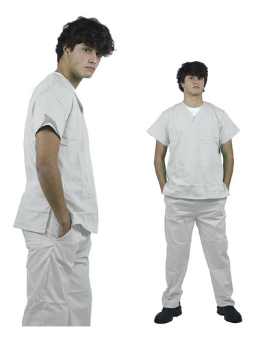 Imagen 1 de 4 de Conjunto Medico. Pantalón Y Casaca Blanco Uniformes