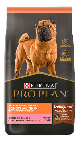 Alimento Perro Purina Sensitive Skin Raza Mediana Grande 3kg