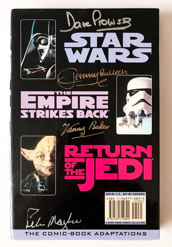 Autografo Dave Prowse Jeremy Bulloch Kenny Baker Pete Mayhew (Usado)
