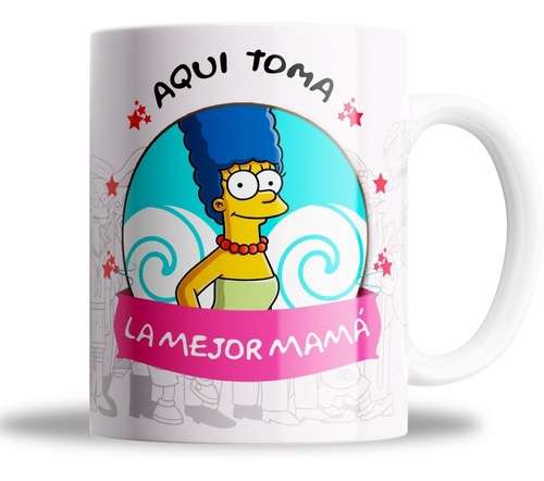 Tasa De Ceramica - La Mejor Mama - Simpson