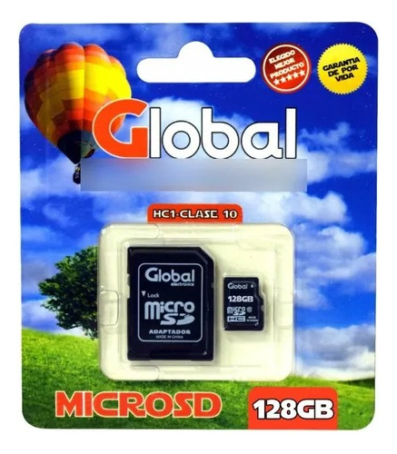 Microsd 128 Gb Con Adaptador Sd Clase 10 Hfc1 Cámaras Global