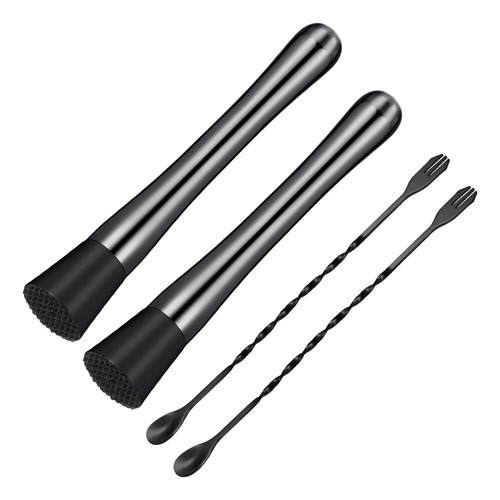 Baderke Juego De 4 Cucharas Mezcladoras De Cóctel De Acero I