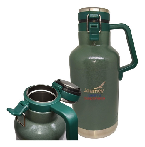 Growler Acero Inoxidable 1.9l Cerveza Fernet Termo 24hs Frio