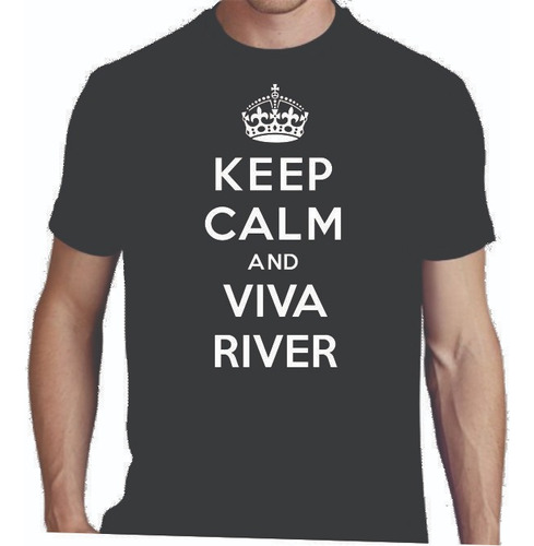 Remera River Plate Keep Calm Talle S 47x62 Promo 40% Off