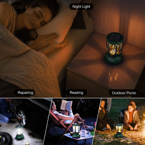 Linterna De Campamento 6000 Led, 650 Lúmenes, Recargable