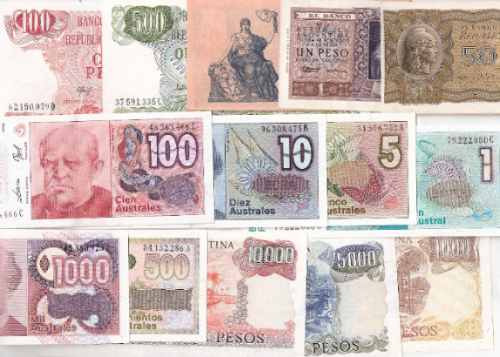 Argentina, 20 Billetes Diferentes En Estado Muy Bueno !!!