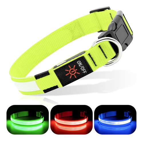 Bseen Collares Para Perros Con Luces Led Recargables, Collar