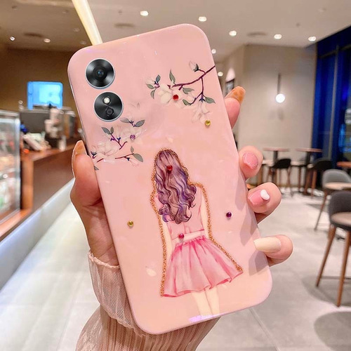 - Funda De Silicona For Oppo A17 / A17k Con Estampado De