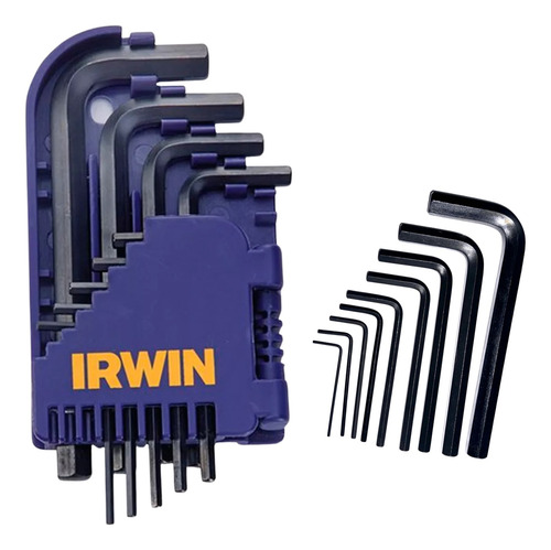 Kit Chave Hexagonal Allen Curto 10 Pecas 15 A 10mm Irwin