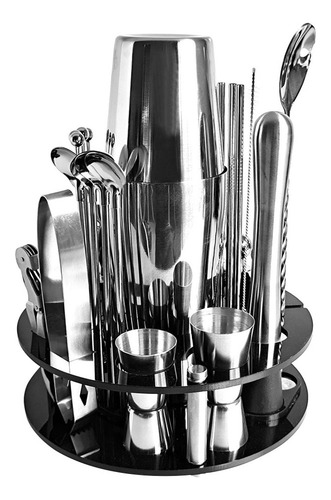 Kit Bar Cocktail Set Boston Coctelera Para Hacer Bebidas 30