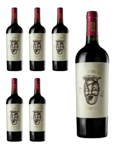 Vino Otro Loco Mas Malbec Caja 6 Unidades De 750ml