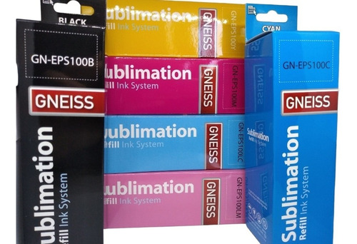 Tinta Gneiss Sublimacion X 100cc Tinta Cyan