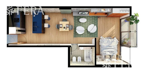 Imagen 10 de 21 de Venta De Departamento 1 Ambiente Divisible Con Patio En Wilde