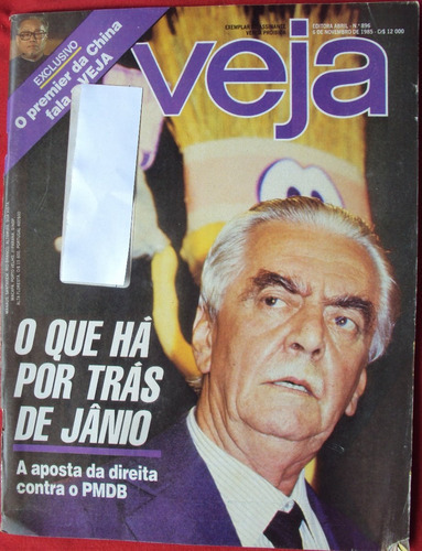 Revista Veja 896 - O Que Há Por Trás De Jânio  Nov 1985 - Dk