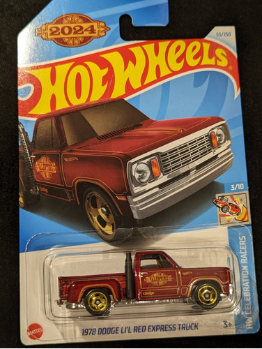 Hot Wheels 1978 Dodge Lil Red Express Truck 53/250 Racers 3