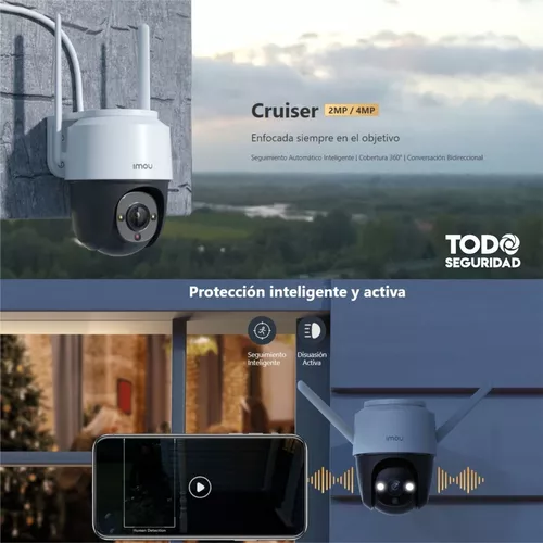 Cámara De Seguridad Wifi Ip Imou Exterior Cruiser Motorizada