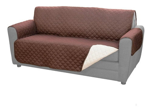 Funda Cobertor Cubre Sofa 2 Cuerpos Sillon Reversible