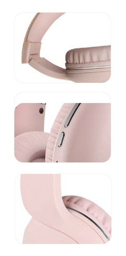 Auriculares Telefunken Bluetooth H600bt Rosa Microfono