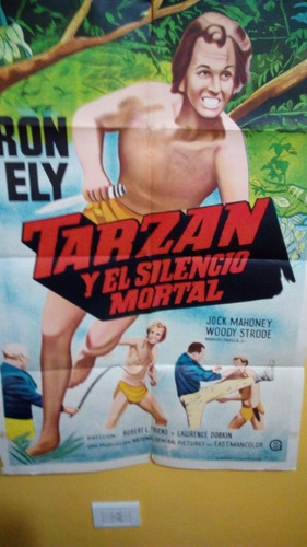 Poster Pelicula * Tarzan Y El Silencio Mortal 1970 Original