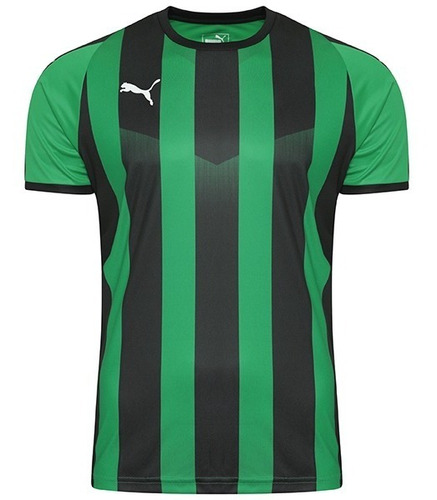 Polera Puma Jersey Striped Verde Negro Original 