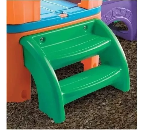 Juego Infantil Step2 Casa Exterior Patio Con Resbaladilla