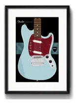 Comprar Cuadro Guitarra Nirvana Kurt Cobain Rock Decoracion Paspartú