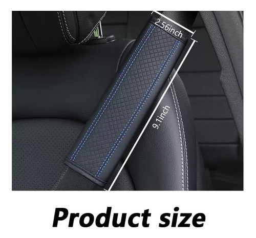 2 Fundas De Piel Transpirable For Cinturón De Seguridad
