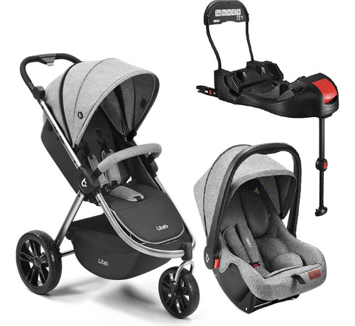 Carrinho de Bebe Litet Bebê Conforto Jogger Sway Preto e Cinza Bb3730k Carrinho de Bebe Litet Bebê Conforto Jogger Sway Preto e Cinza Bb3730k