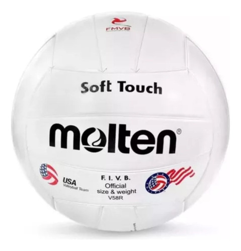 Paquete De 20 Balones Voleibol Molten V58r Hule Natural Blanco
