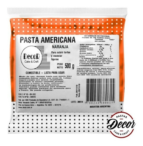 Imagen 7 de 10 de Pasta Decor Americana Para Cubrir 500 Grs Color Colores
